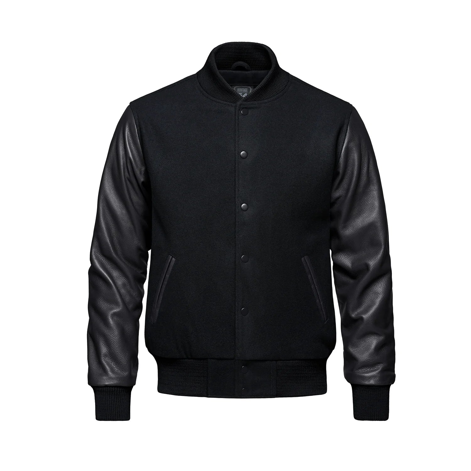 Varsity-Melton and Leather Varsity Jacket